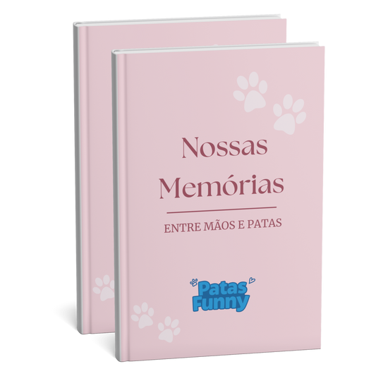 Livro Nossas Memórias Rosa + Rosa | Premium | Patas Funny + Brindes exclusivos